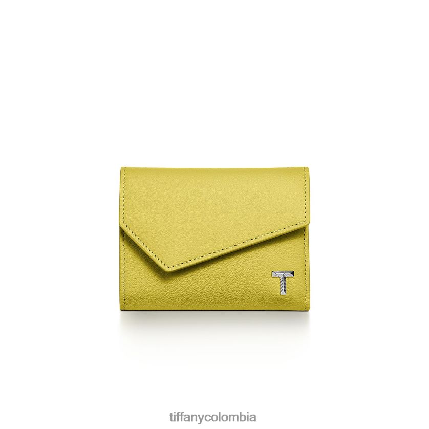 Tiffany billetera unisexo 2J40B82416 accesorios en cuero amarillo citrino