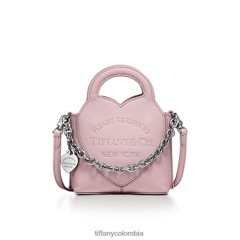 Tiffany microbolso unisexo 2J40B82374 accesorios en cuero rosa cristal