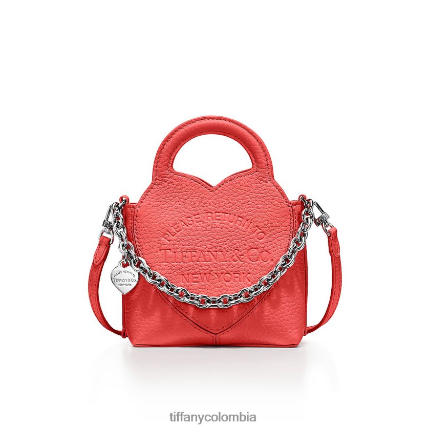 Tiffany microbolso unisexo 2J40B82375 accesorios en cuero rojo hibisco - Haga un click en la imagen para cerrar