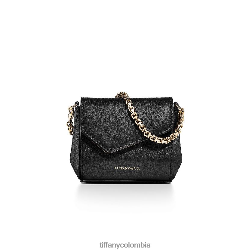 Tiffany nano bolsa unisexo 2J40B82378 accesorios en cuero negro