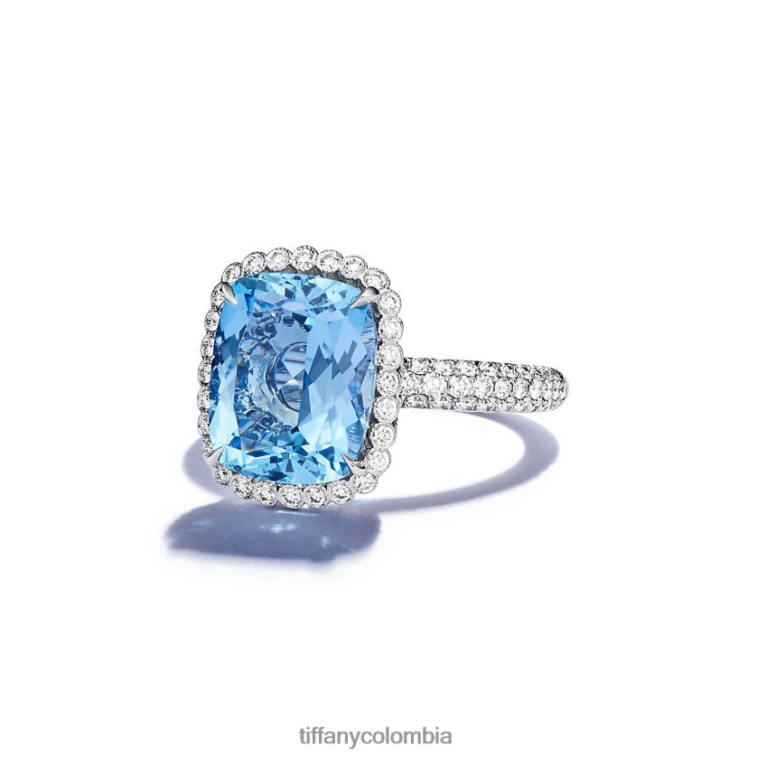 Tiffany anillo aguamarina unisexo 2J40B81709 joyas en platino - Haga un click en la imagen para cerrar