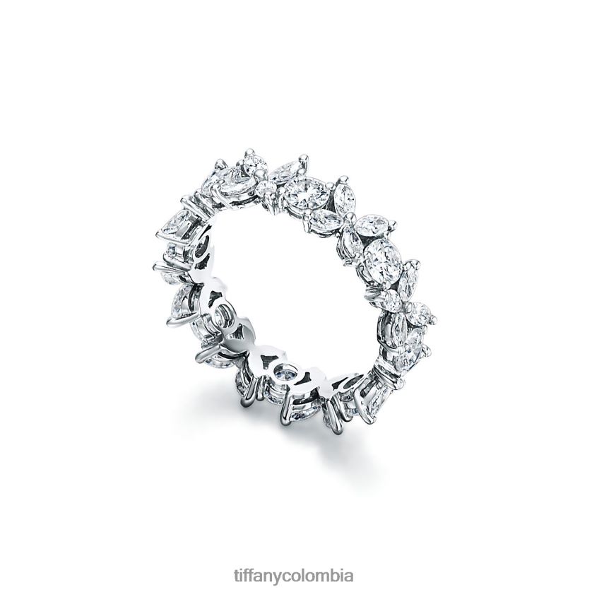 Tiffany anillo alterno unisexo 2J40B81466 joyas en platino