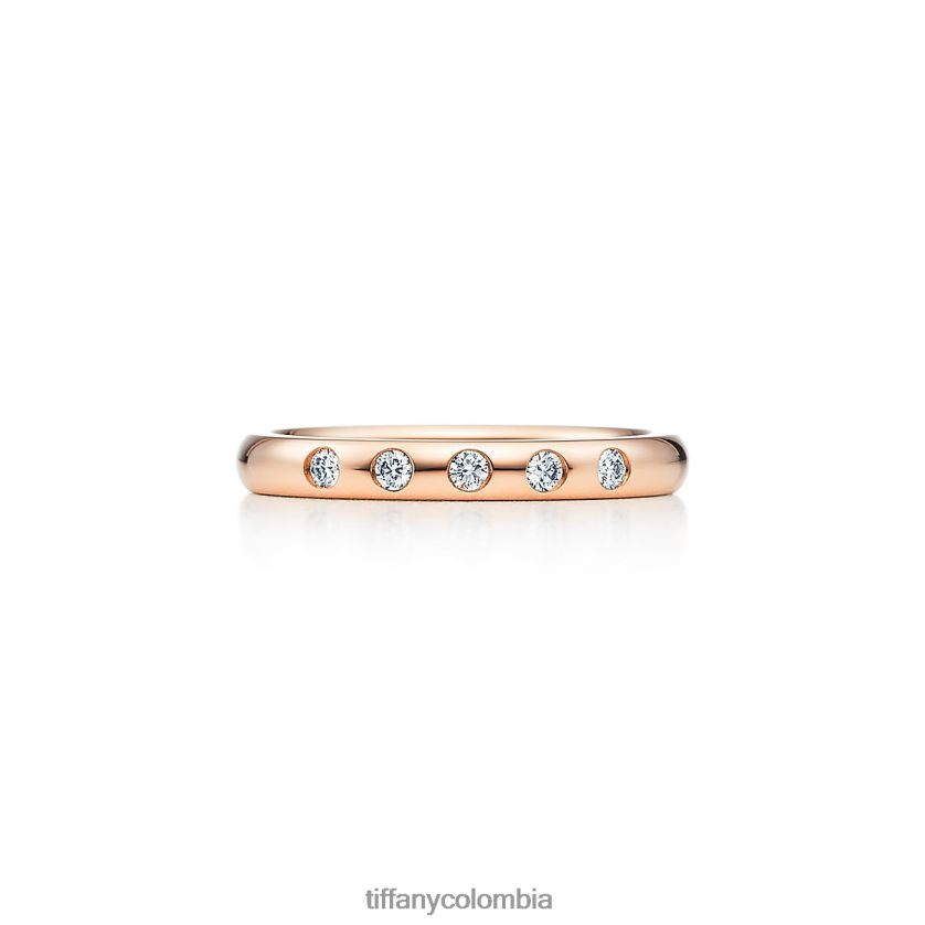 Tiffany anillo de banda apilable unisexo 2J40B81840 joyas