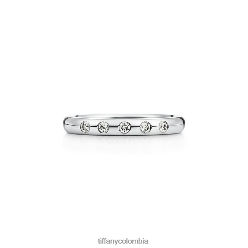 Tiffany anillo de banda apilable unisexo 2J40B81841 joyas