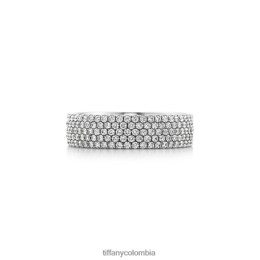 Tiffany anillo de cinco filas unisexo 2J40B81497 joyas