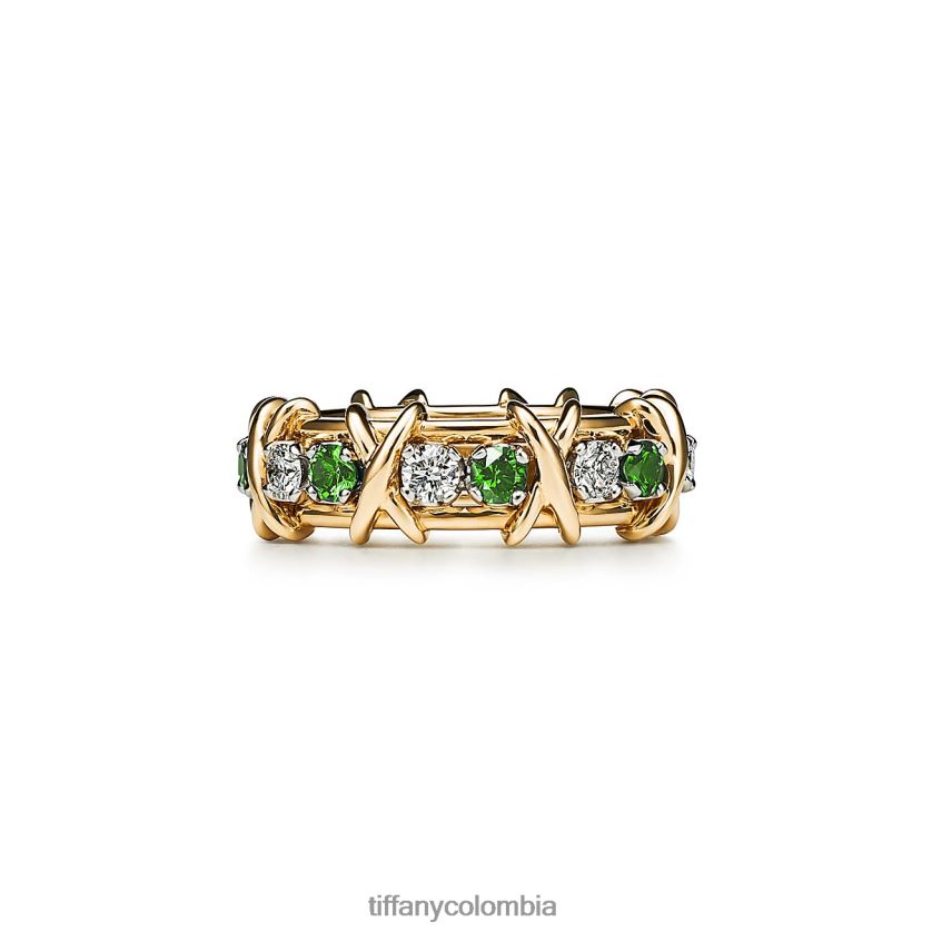 Tiffany anillo de dieciocho piedras unisexo 2J40B81471 joyas - Haga un click en la imagen para cerrar