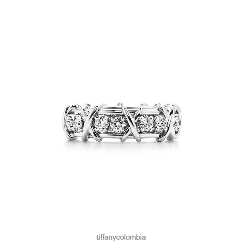 Tiffany anillo de dieciséis piedras unisexo 2J40B81449 joyas