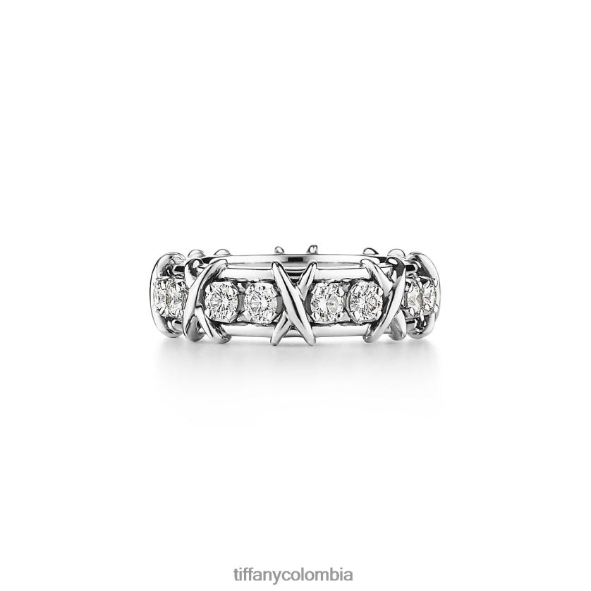 Tiffany anillo de dieciséis piedras unisexo 2J40B81449 joyas