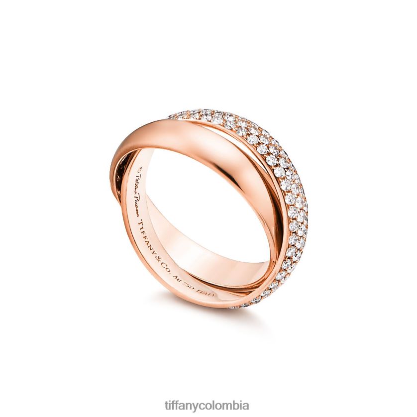 Tiffany anillo de dos bandas unisexo 2J40B81927 joyas