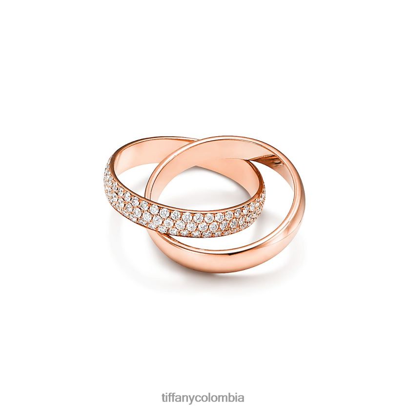 Tiffany anillo de dos bandas unisexo 2J40B81927 joyas