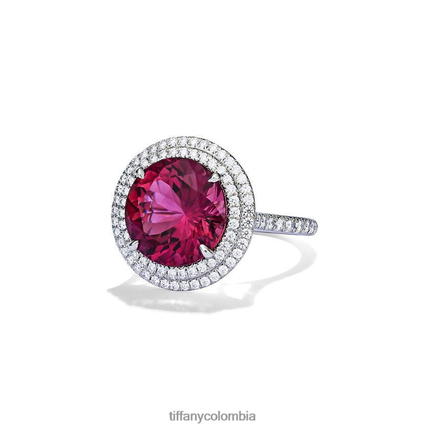 Tiffany anillo de turmalina rosa unisexo 2J40B81711 joyas en platino - Haga un click en la imagen para cerrar