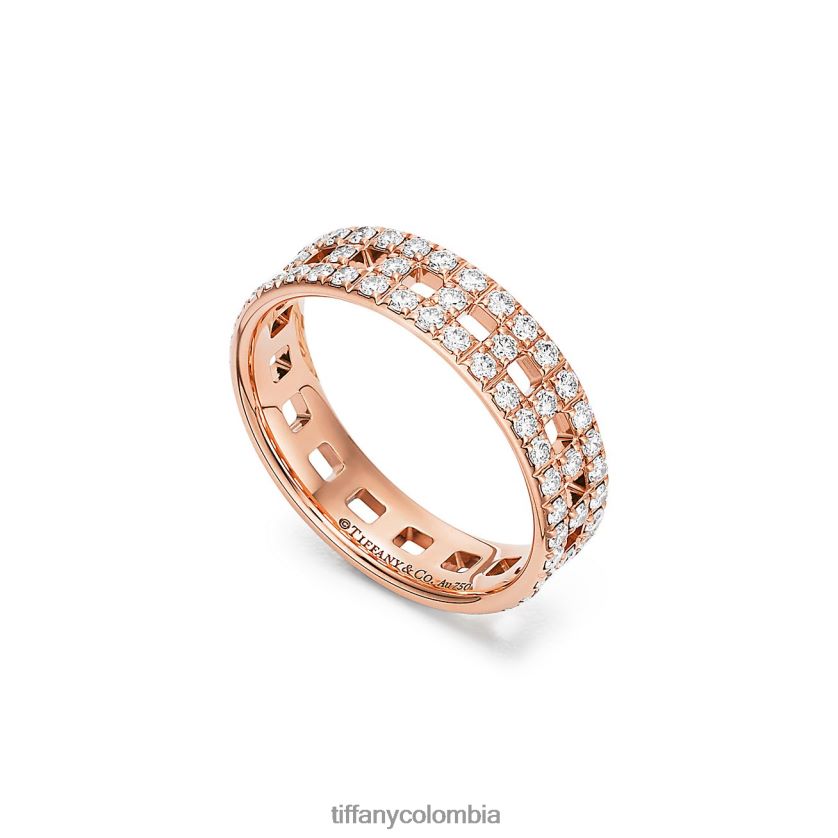 Tiffany verdadero anillo ancho unisexo 2J40B81664 joyas