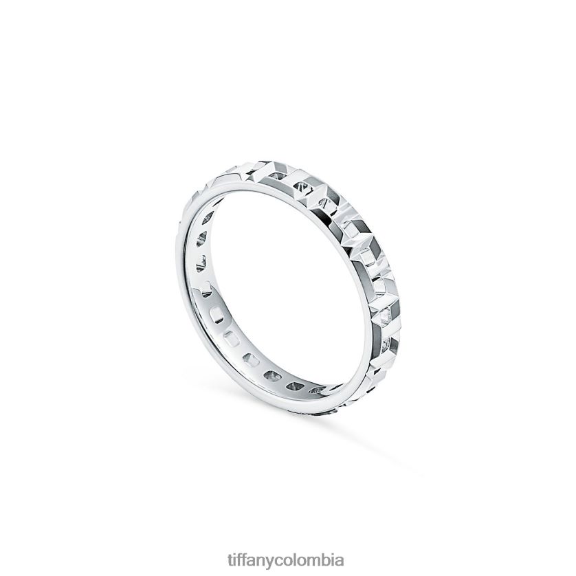 Tiffany verdadero anillo estrecho unisexo 2J40B81516 joyas