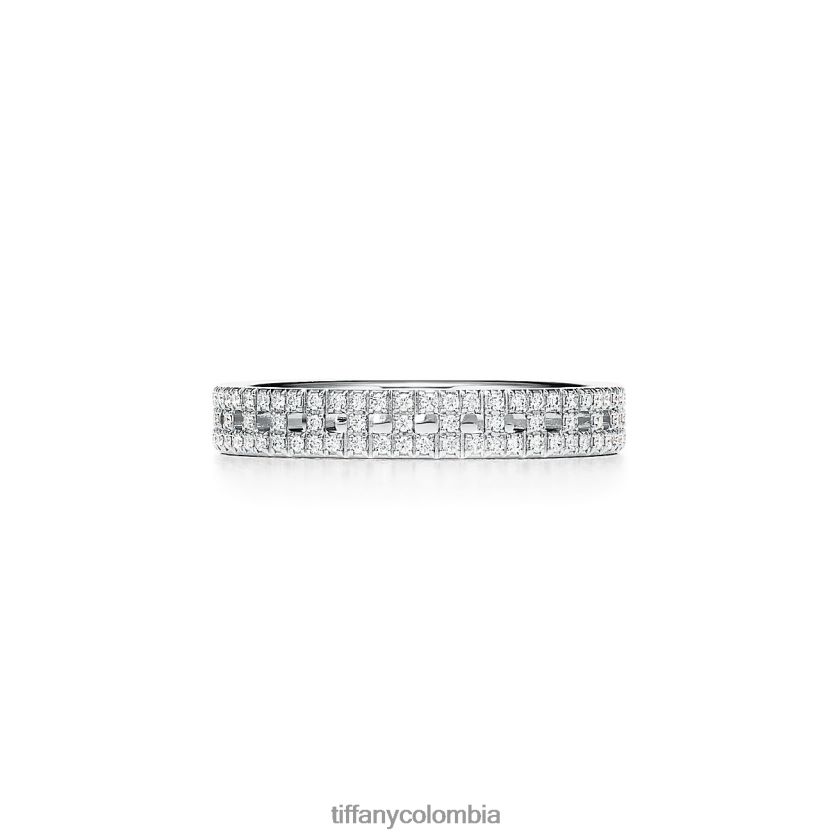 Tiffany verdadero anillo estrecho unisexo 2J40B81641 joyas