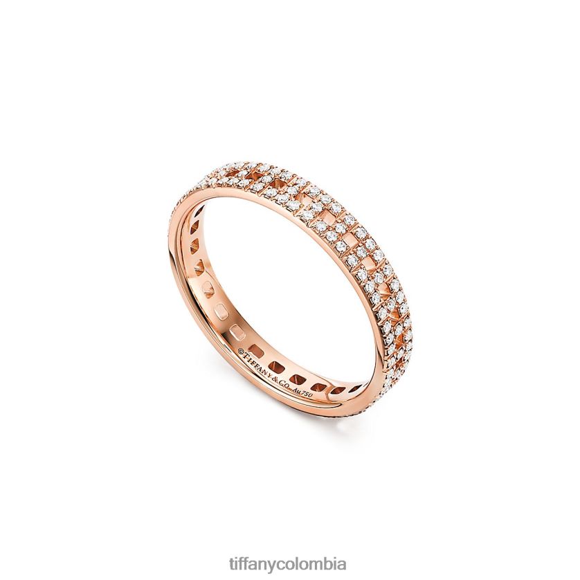 Tiffany verdadero anillo estrecho unisexo 2J40B81737 joyas