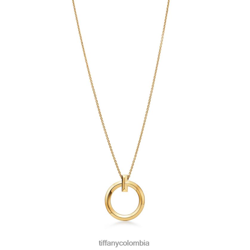 Tiffany colgante circular t1 unisexo 2J40B856 joyas en oro amarillo, grande - Haga un click en la imagen para cerrar