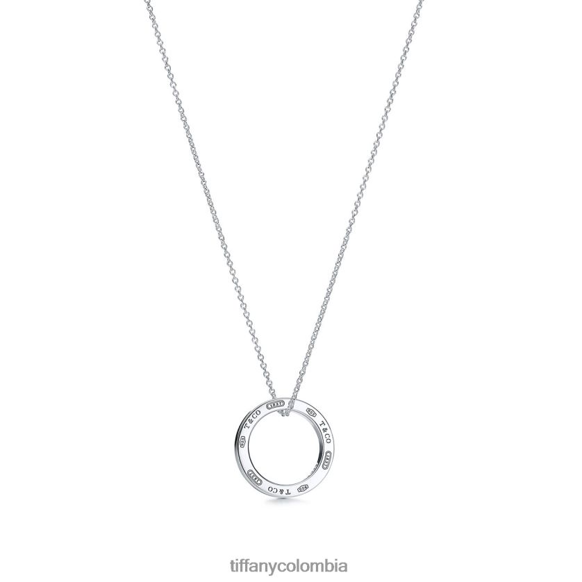 Tiffany colgante circular unisexo 2J40B8172 joyas en plata, mediano