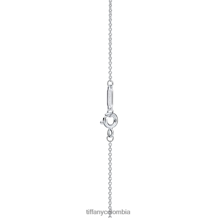 Tiffany colgante circular unisexo 2J40B8172 joyas en plata, mediano