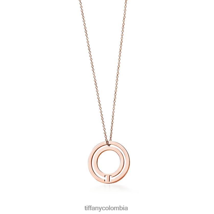 Tiffany colgante circular unisexo 2J40B8328 joyas en oro rosa de 18k