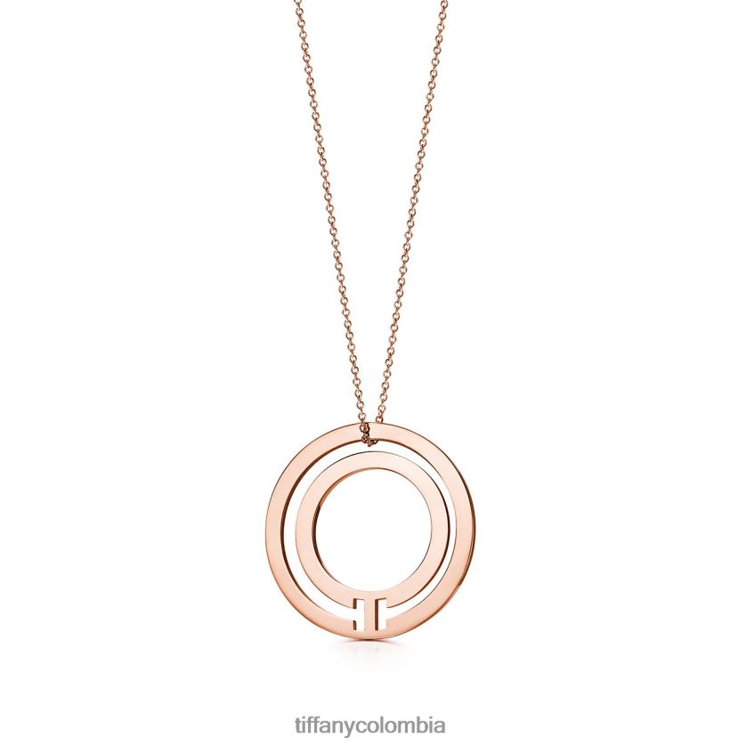 Tiffany colgante circular unisexo 2J40B8467 joyas en oro rosa de 18k