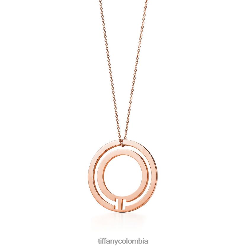 Tiffany colgante circular unisexo 2J40B8467 joyas en oro rosa de 18k