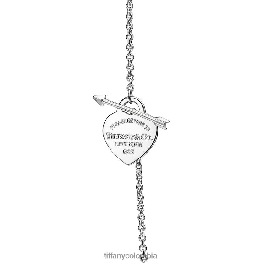 Tiffany colgante con etiqueta de corazón enamorado unisexo 2J40B8193 joyas en plata, pequeño