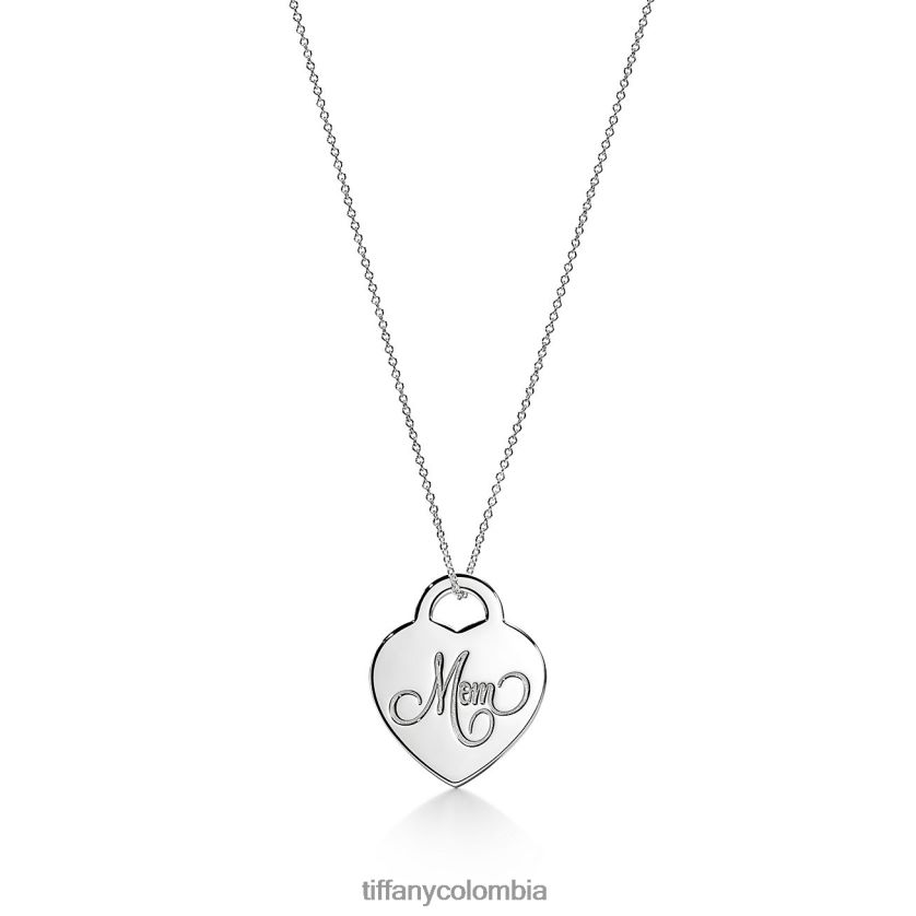 Tiffany colgante con etiqueta de corazón mediano para mamá unisexo 2J40B8604 joyas en plata de ley - Haga un click en la imagen para cerrar