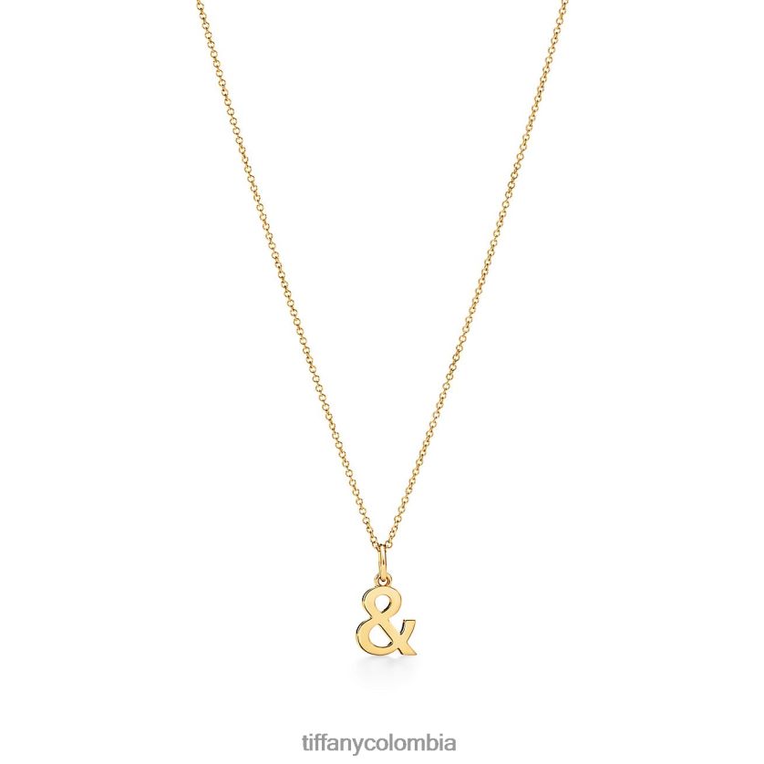 Tiffany colgante con signo comercial en oro de 18 k unisexo 2J40B8404 joyas