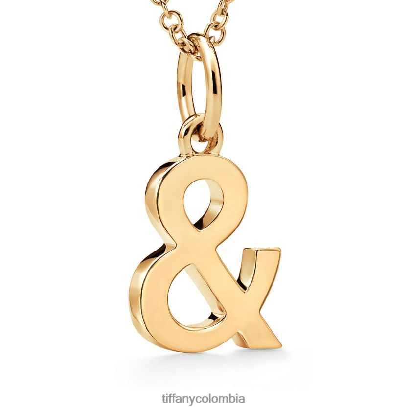 Tiffany colgante con signo comercial en oro de 18 k unisexo 2J40B8404 joyas