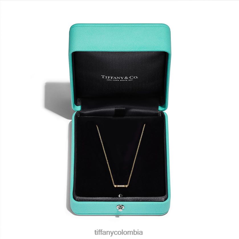 Tiffany colgante de barra clave unisexo 2J40B8691 joyas