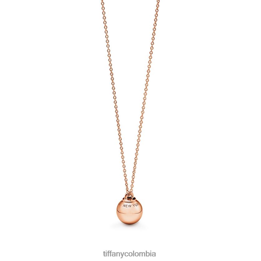 Tiffany colgante de bola unisexo 2J40B8475 joyas en oro rosa, 12,75 mm