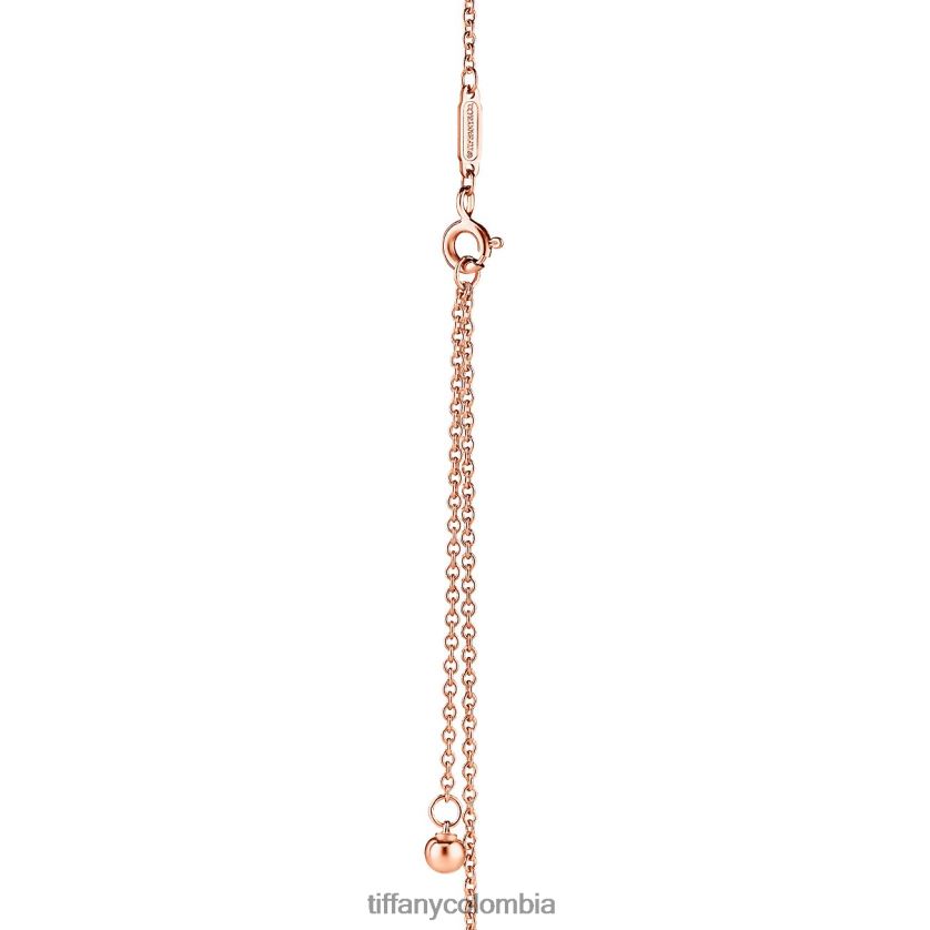 Tiffany colgante de bola unisexo 2J40B8475 joyas en oro rosa, 12,75 mm