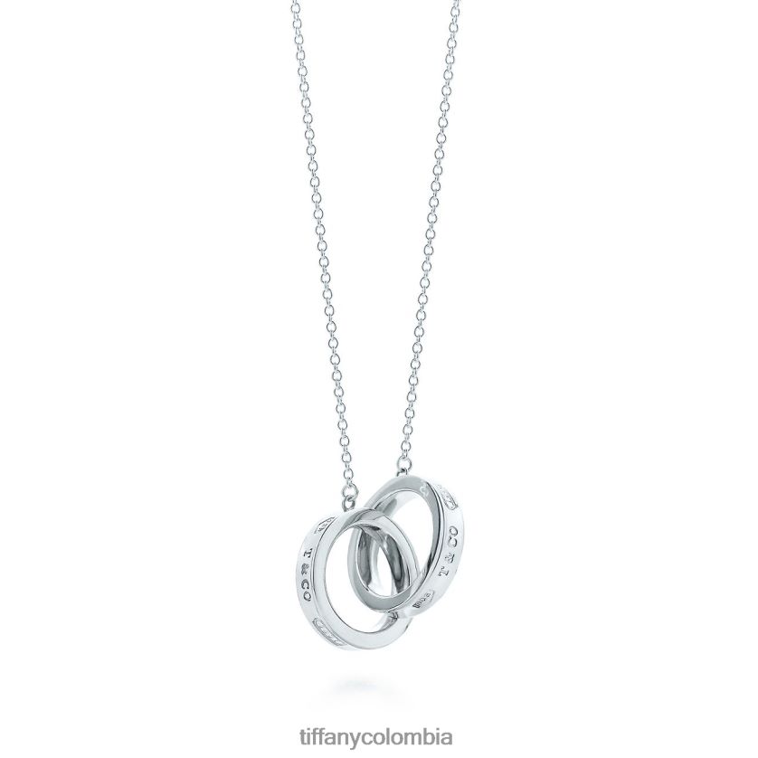 Tiffany colgante de círculos entrelazados unisexo 2J40B8199 joyas en plata, pequeño