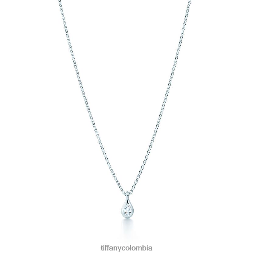 Tiffany colgante de diamantes cortados a medida unisexo 2J40B8432 joyas