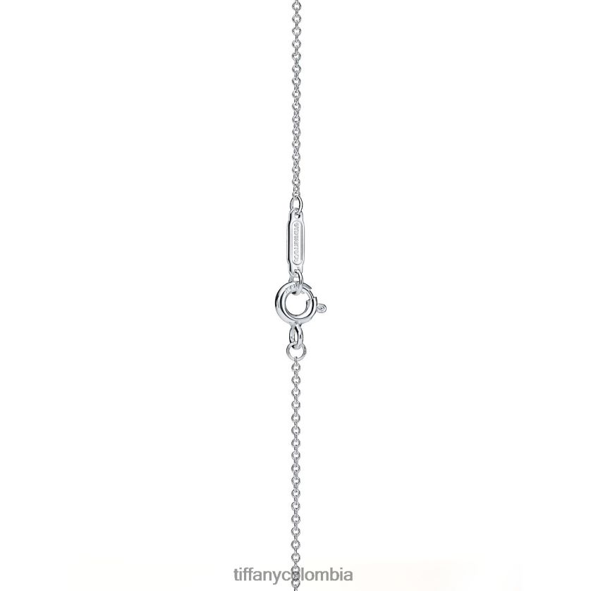 Tiffany colgante de etiqueta de corazón unisexo 2J40B8367 joyas en plata, mediano