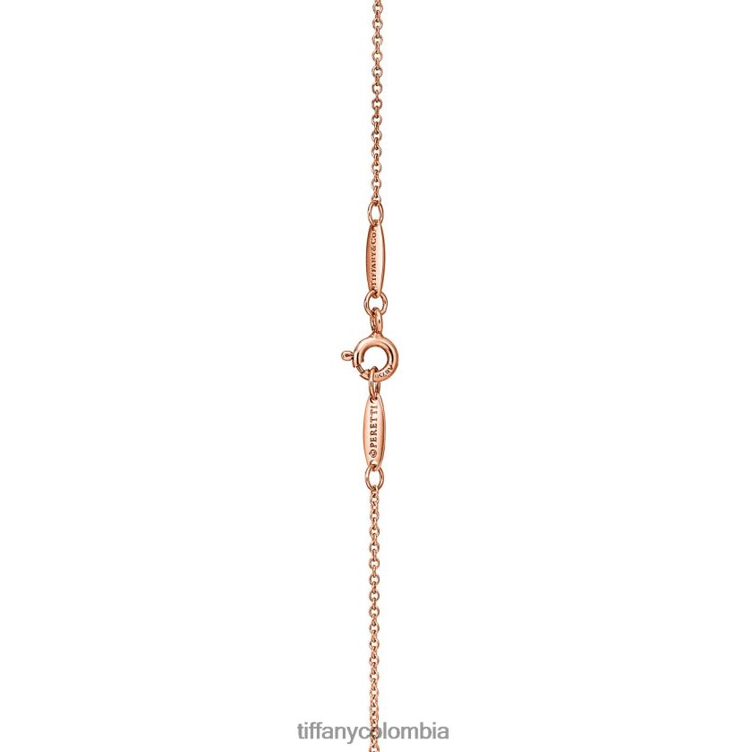 Tiffany colgante de la letra "a" unisexo 2J40B8353 joyas en oro rosa de 18k con diamantes