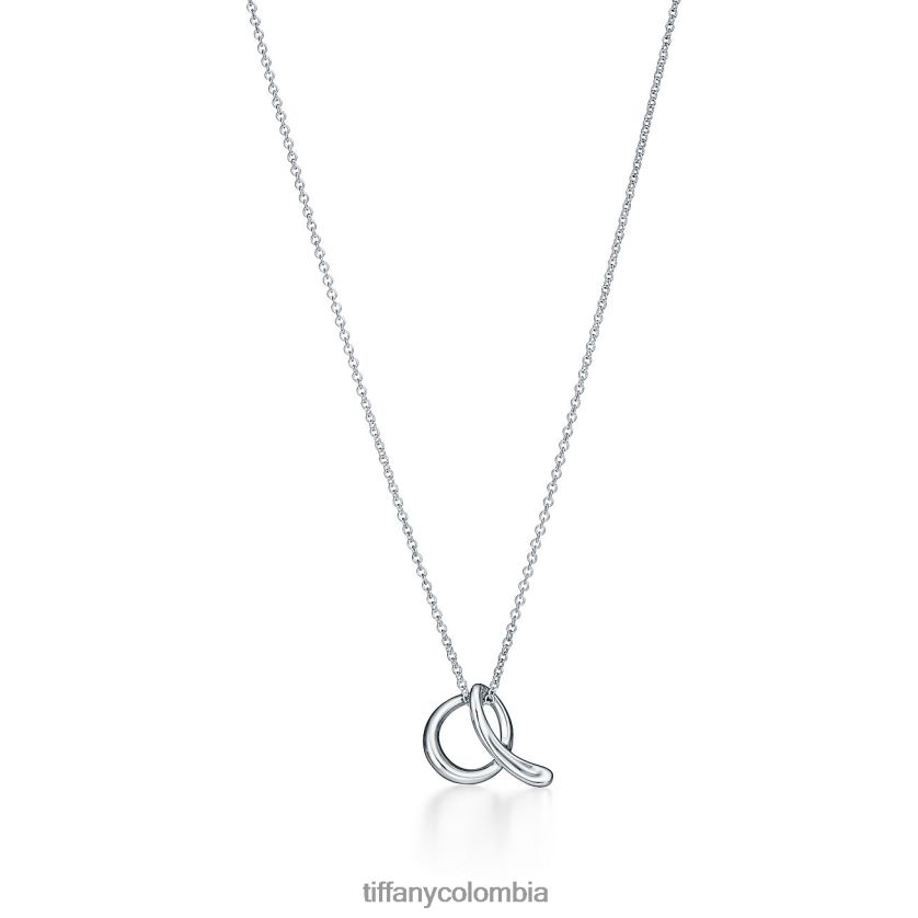 Tiffany colgante de letra del alfabeto a unisexo 2J40B8354 joyas en plata, pequeño