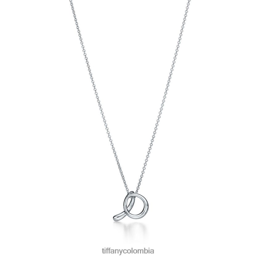 Tiffany colgante de letra del alfabeto a unisexo 2J40B8354 joyas en plata, pequeño