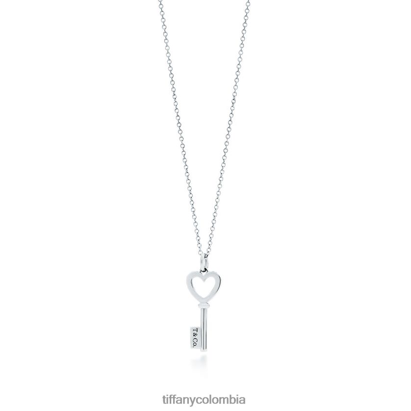 Tiffany colgante de llave de corazón unisexo 2J40B8570 joyas en plata