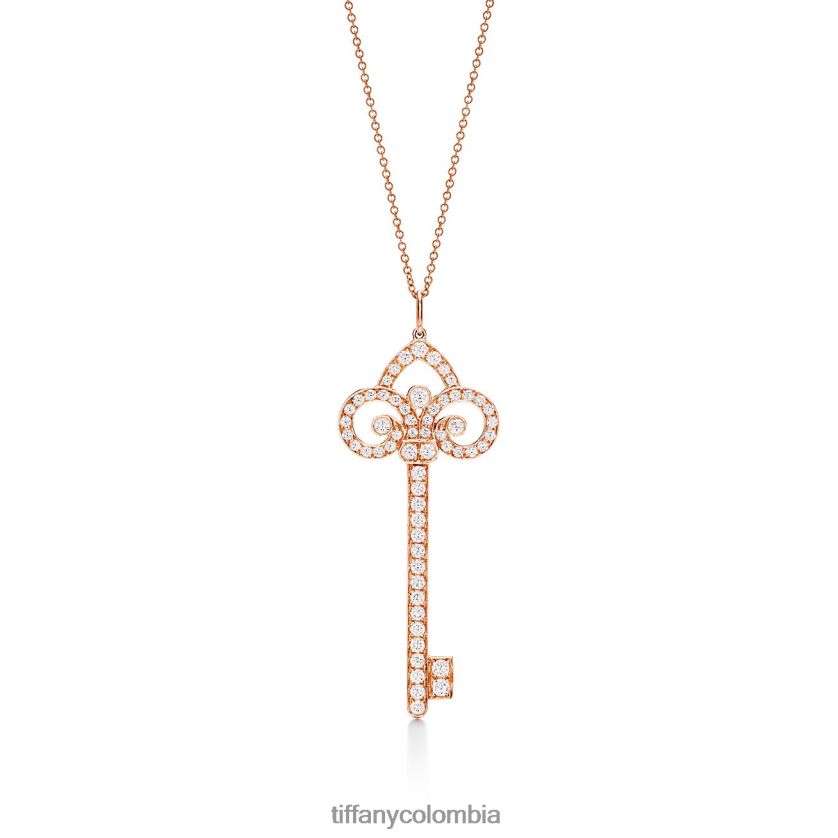 Tiffany colgante de llave de flor de lis unisexo 2J40B8337 joyas - Haga un click en la imagen para cerrar