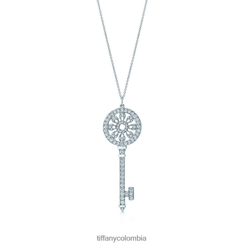 Tiffany colgante de llave de pétalos unisexo 2J40B8458 joyas