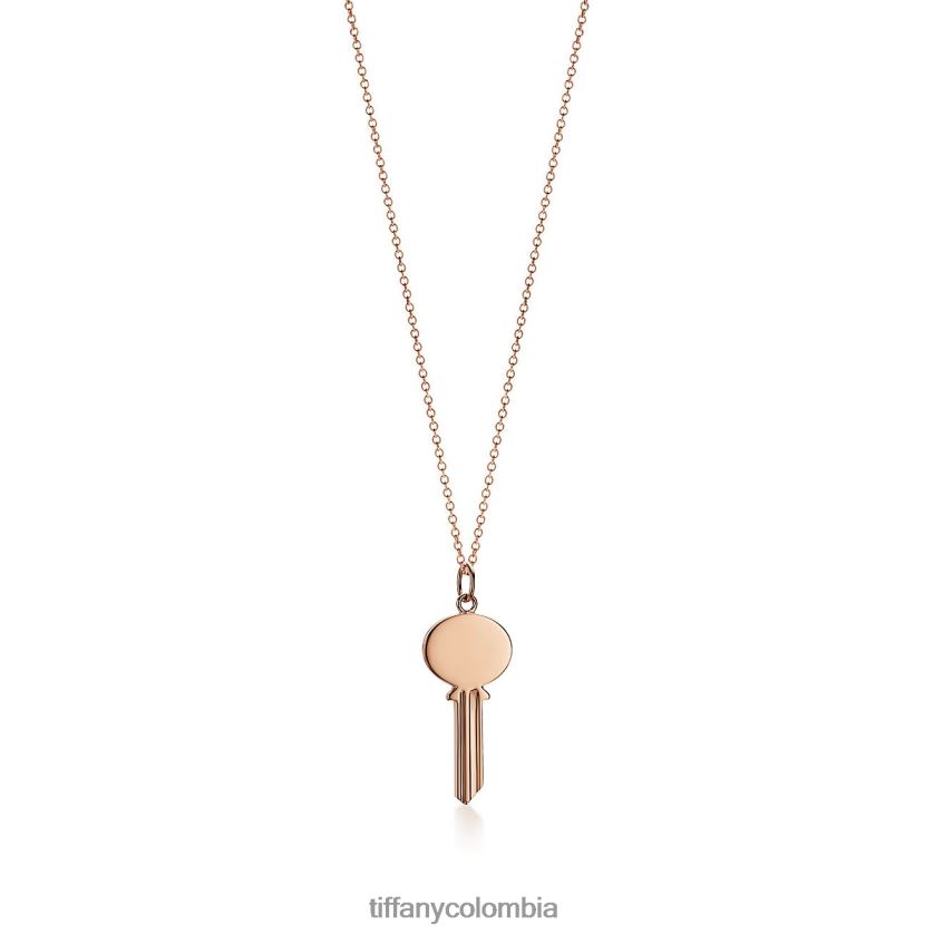 Tiffany colgante de llave ovalada con llaves modernas unisexo 2J40B8477 joyas