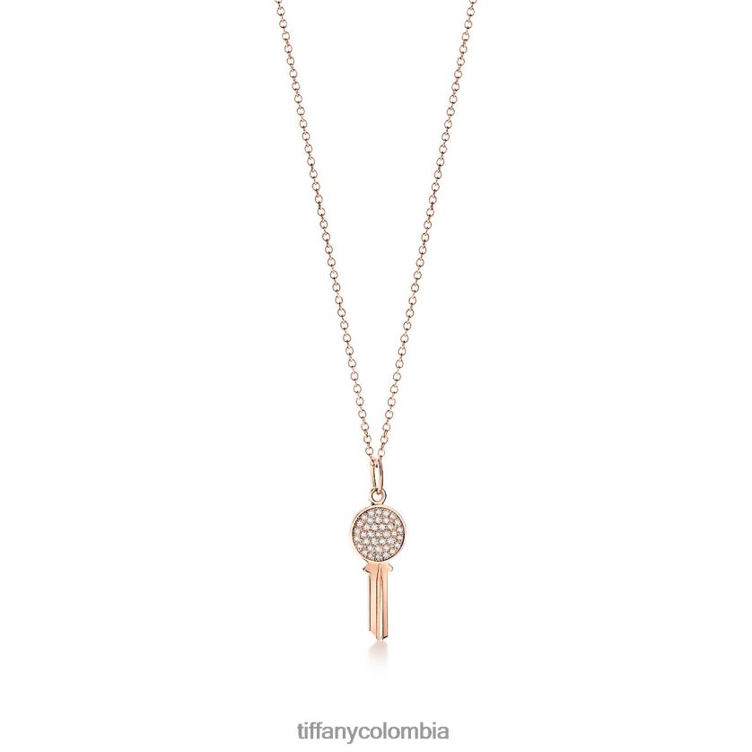 Tiffany colgante de llave redonda con llaves modernas unisexo 2J40B8476 joyas