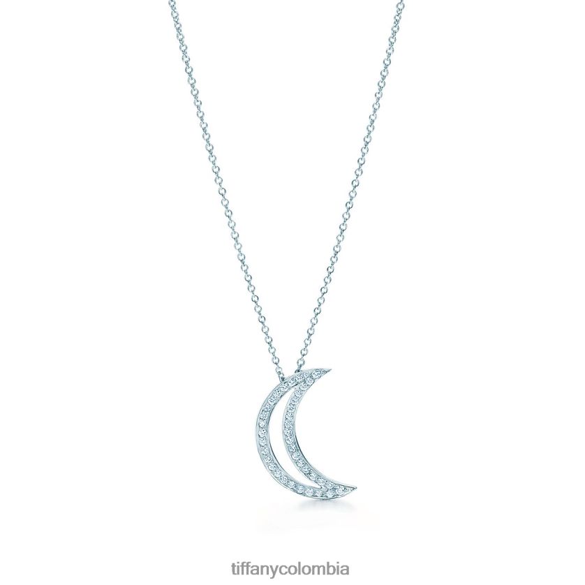 Tiffany colgante de luna unisexo 2J40B8581 joyas