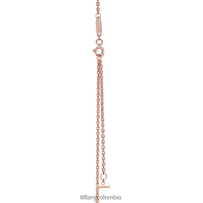 Tiffany colgante de sonrisa unisexo 2J40B855 joyas en oro rosa, pequeño