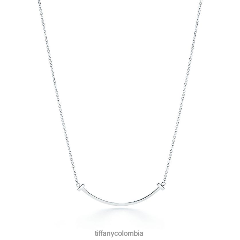 Tiffany colgante de sonrisa unisexo 2J40B8568 joyas en oro blanco, pequeño