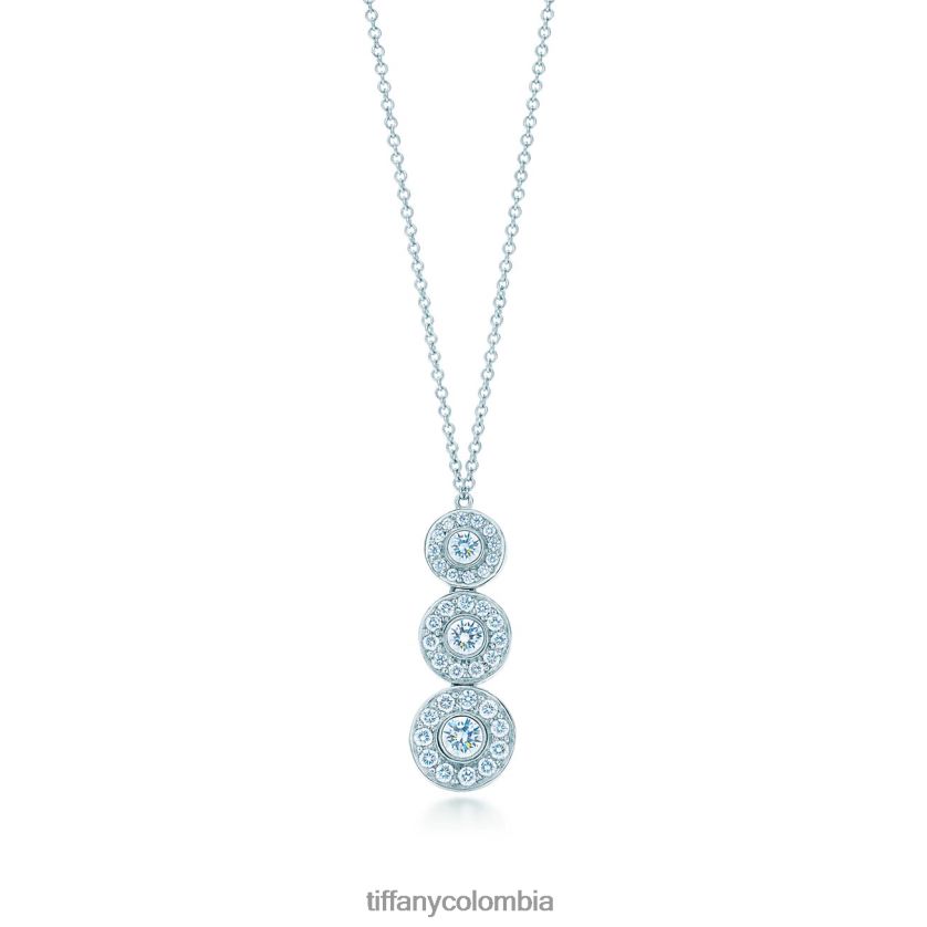 Tiffany colgante de triple gota unisexo 2J40B8668 joyas