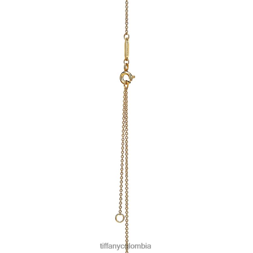 Tiffany colgante mini con etiqueta de corazón unisexo 2J40B839 joyas en oro amarillo