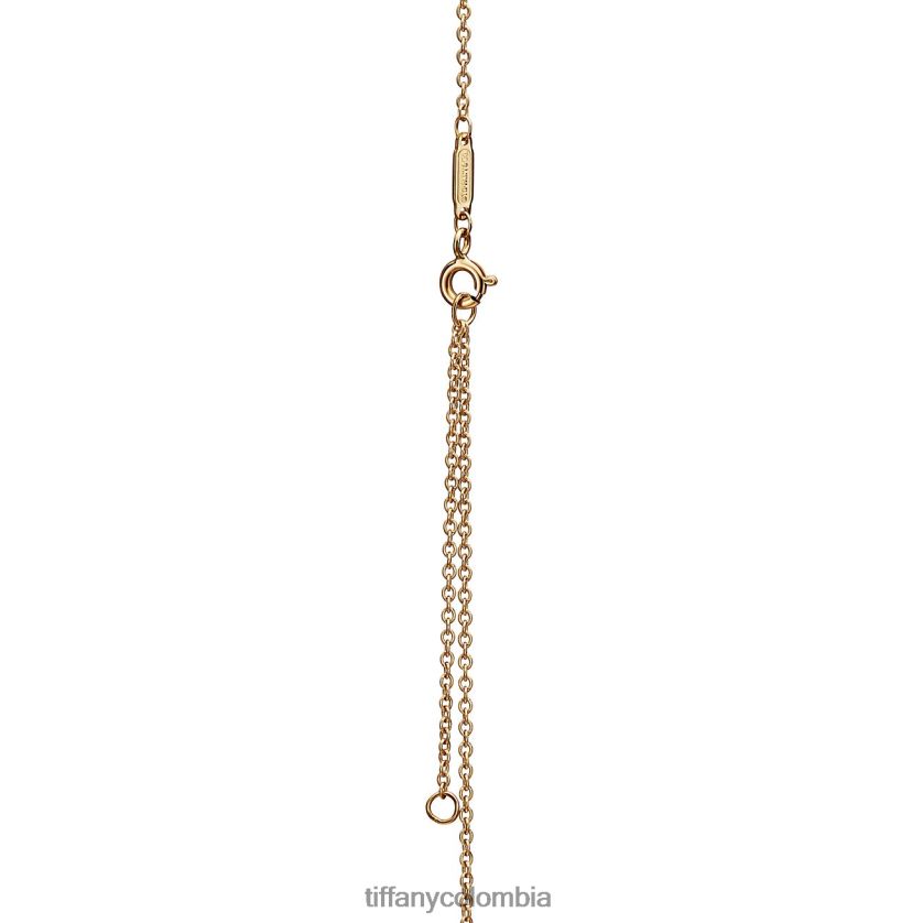 Tiffany colgante unisexo 2J40B8110 joyas en oro amarillo con diamantes