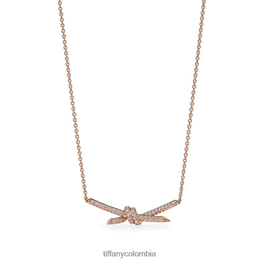 Tiffany colgante unisexo 2J40B8129 joyas en oro rosa con diamantes